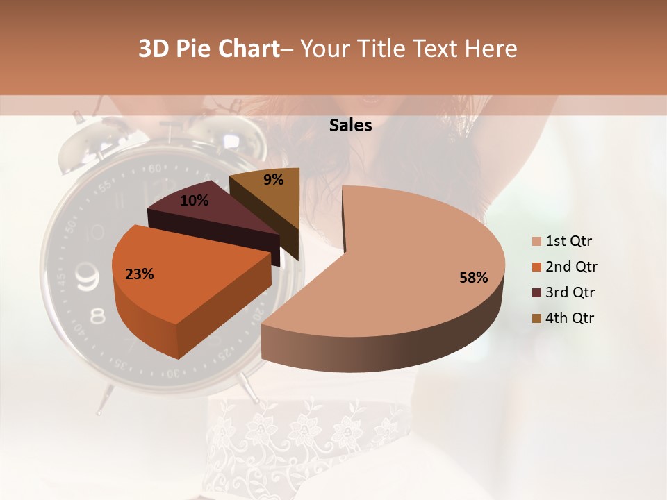 Caucasian Beautiful Beauty PowerPoint Template