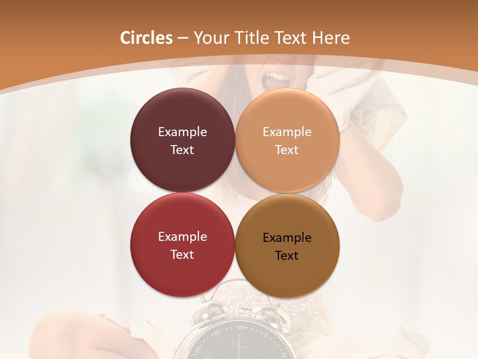 Clock Person Beauty PowerPoint Template