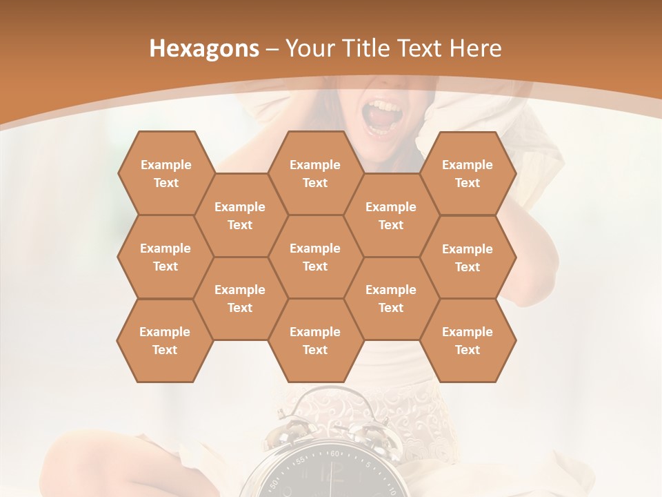 Clock Person Beauty PowerPoint Template