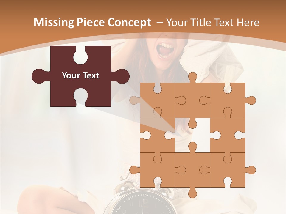 Clock Person Beauty PowerPoint Template