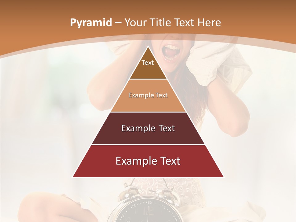 Clock Person Beauty PowerPoint Template