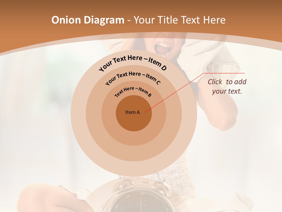 Clock Person Beauty PowerPoint Template