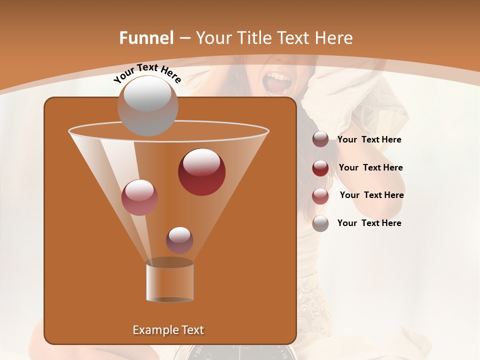 Clock Person Beauty PowerPoint Template