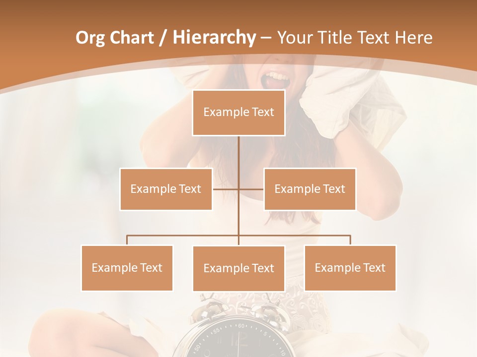 Clock Person Beauty PowerPoint Template