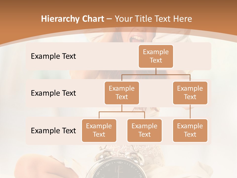 Clock Person Beauty PowerPoint Template