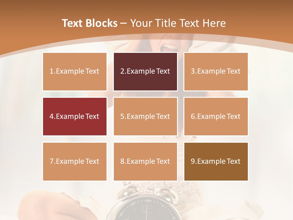 Clock Person Beauty PowerPoint Template