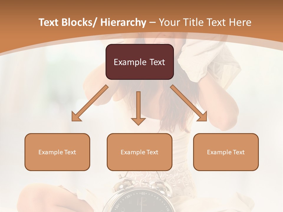 Clock Person Beauty PowerPoint Template