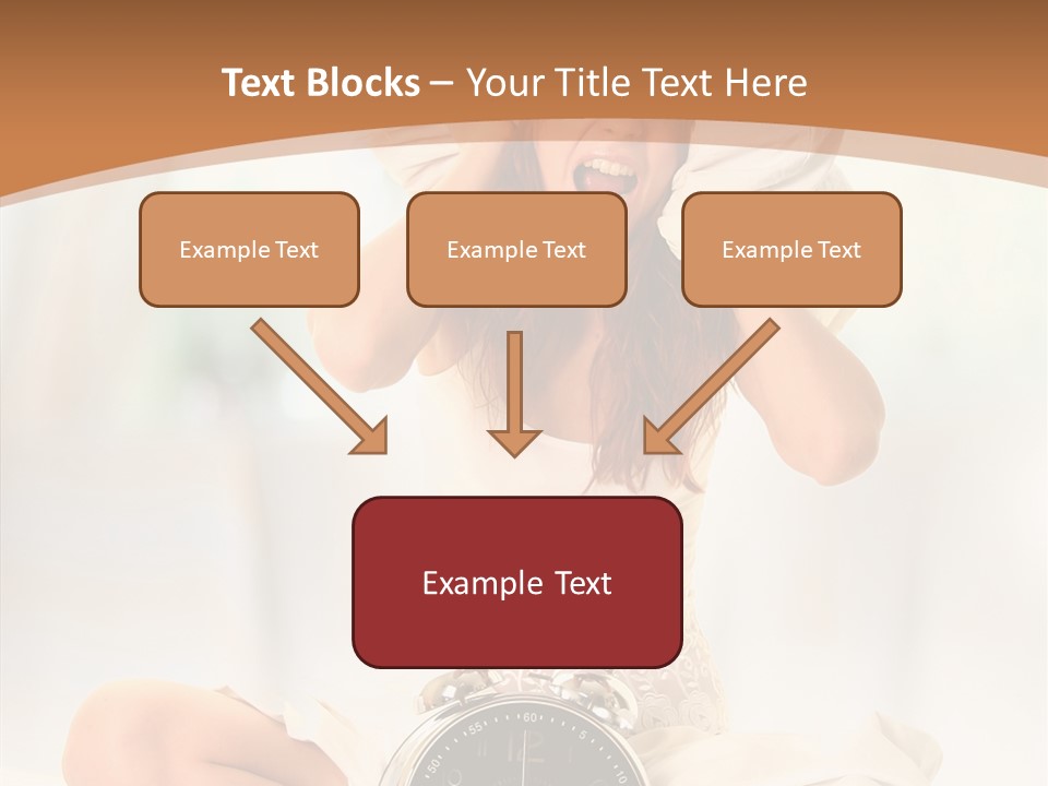 Clock Person Beauty PowerPoint Template