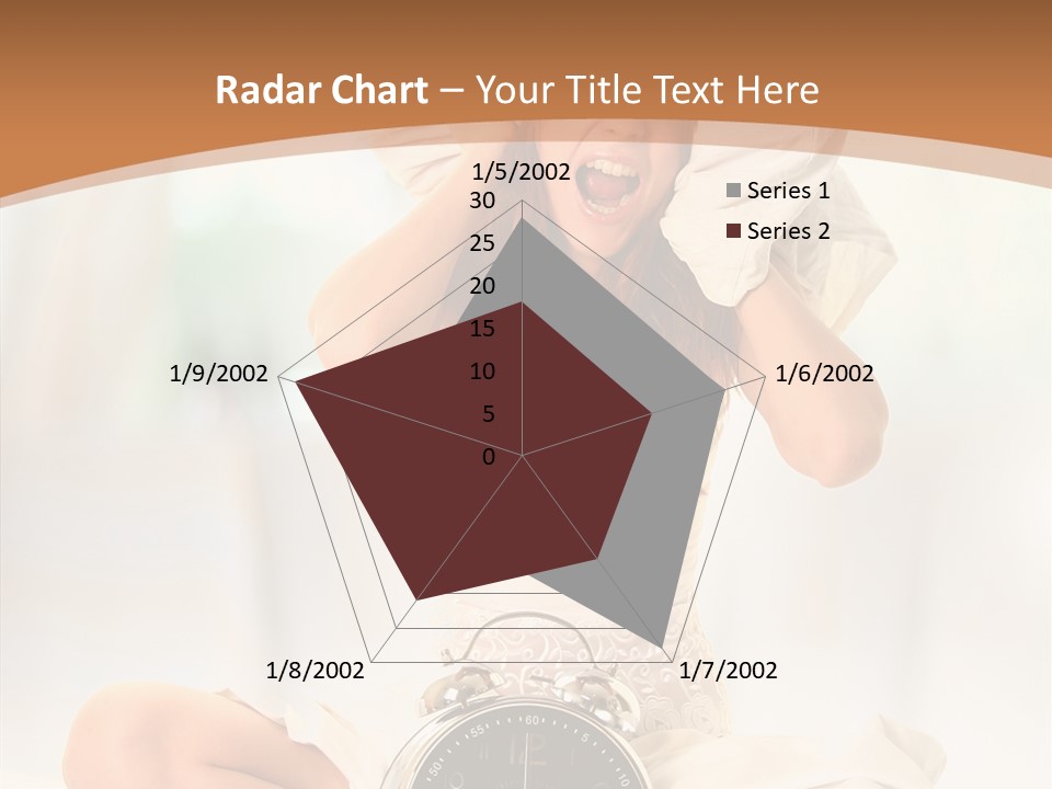 Clock Person Beauty PowerPoint Template