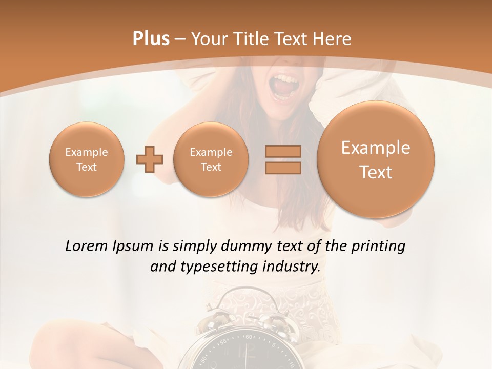 Clock Person Beauty PowerPoint Template