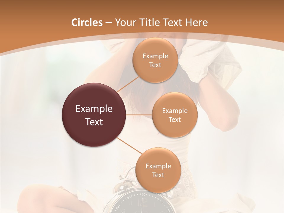 Clock Person Beauty PowerPoint Template