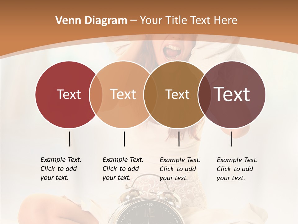 Clock Person Beauty PowerPoint Template