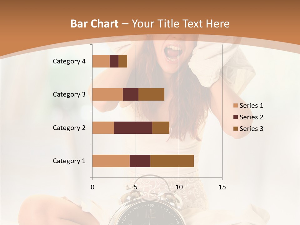 Clock Person Beauty PowerPoint Template