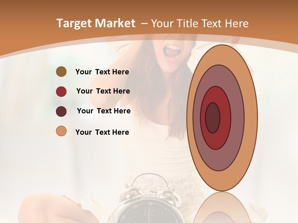 Clock Person Beauty PowerPoint Template