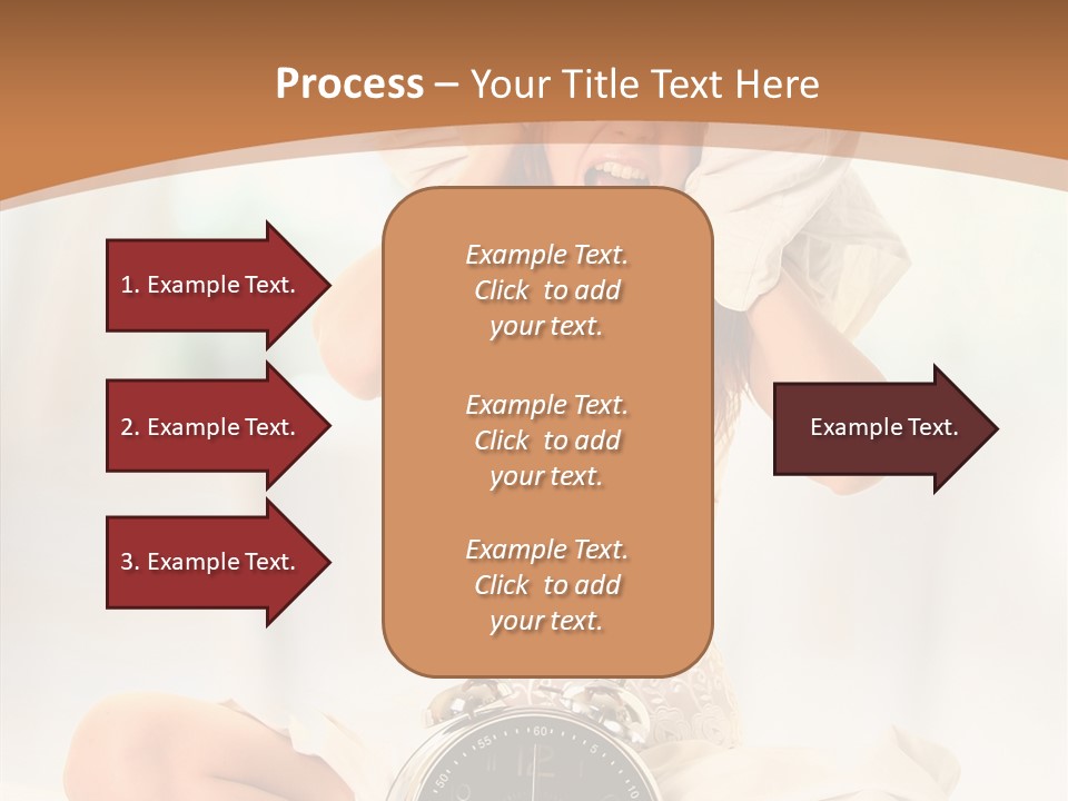 Clock Person Beauty PowerPoint Template