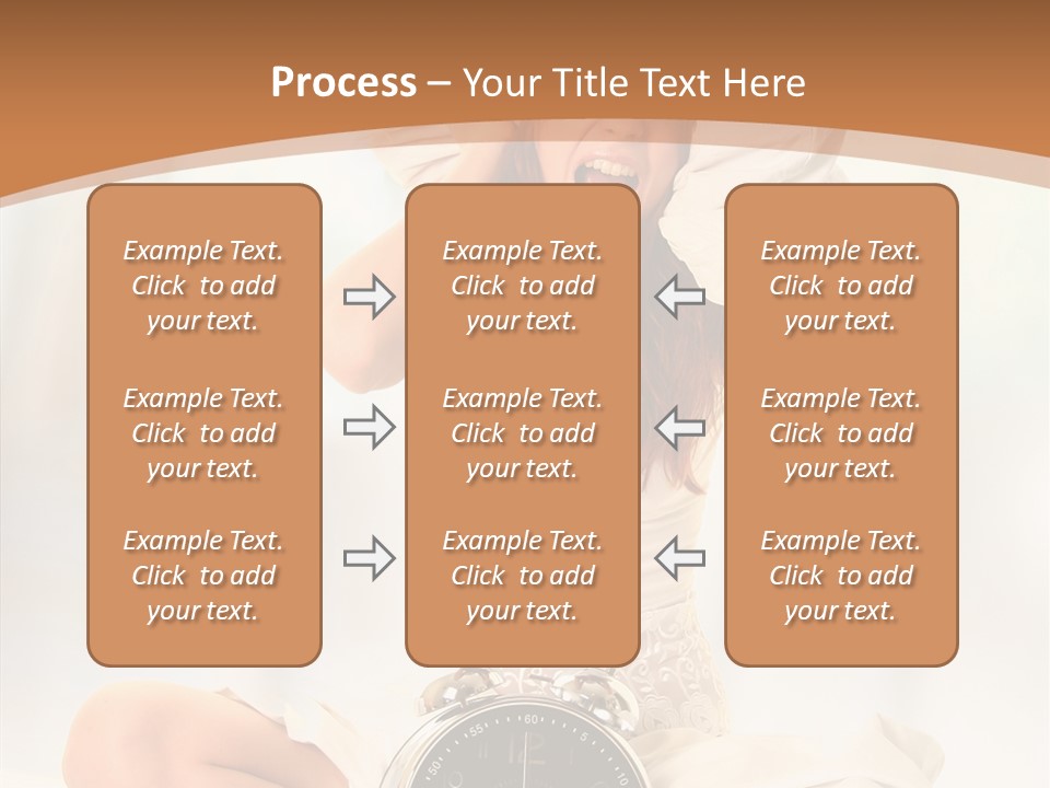 Clock Person Beauty PowerPoint Template