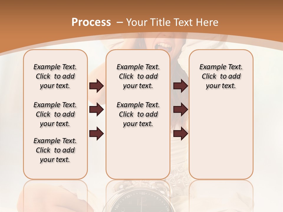 Clock Person Beauty PowerPoint Template