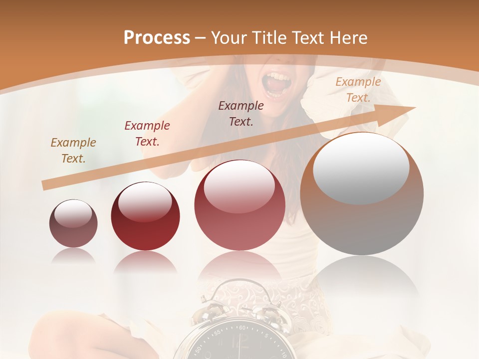 Clock Person Beauty PowerPoint Template