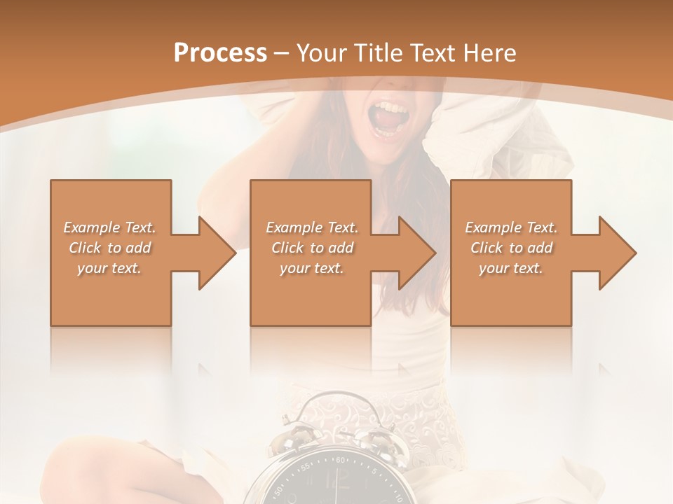 Clock Person Beauty PowerPoint Template