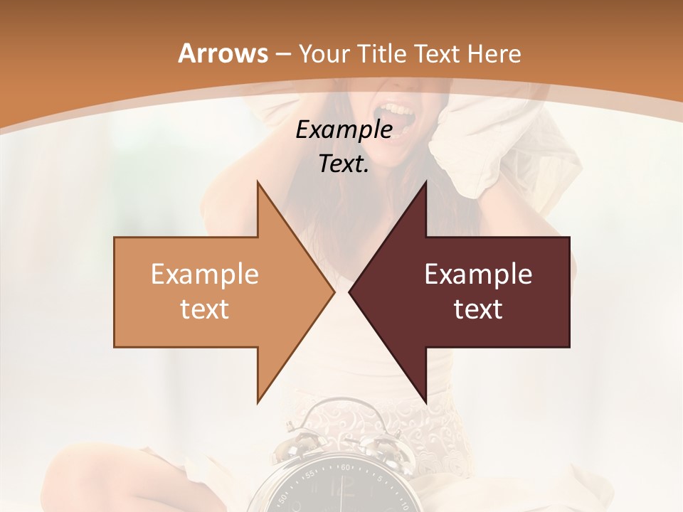 Clock Person Beauty PowerPoint Template