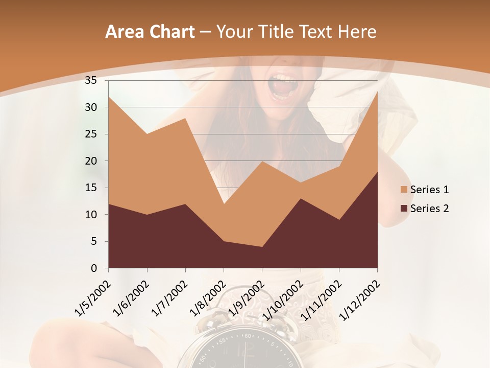 Clock Person Beauty PowerPoint Template