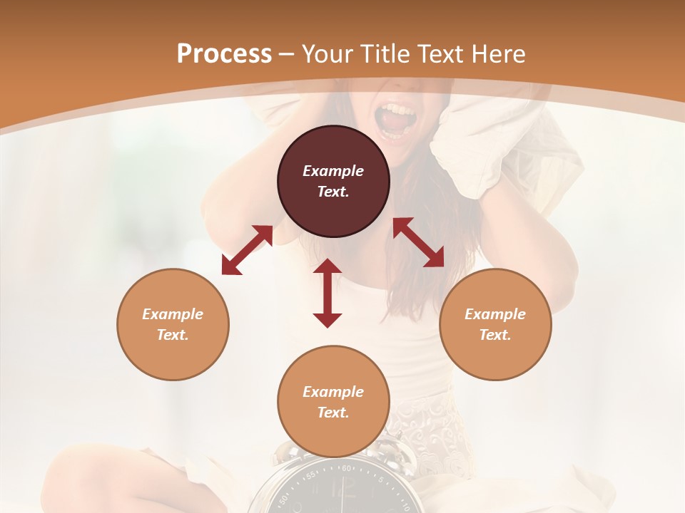 Clock Person Beauty PowerPoint Template