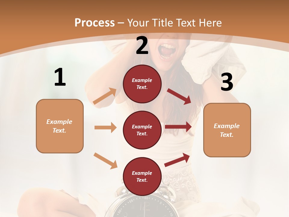 Clock Person Beauty PowerPoint Template