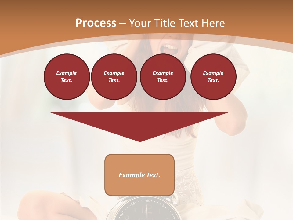 Clock Person Beauty PowerPoint Template