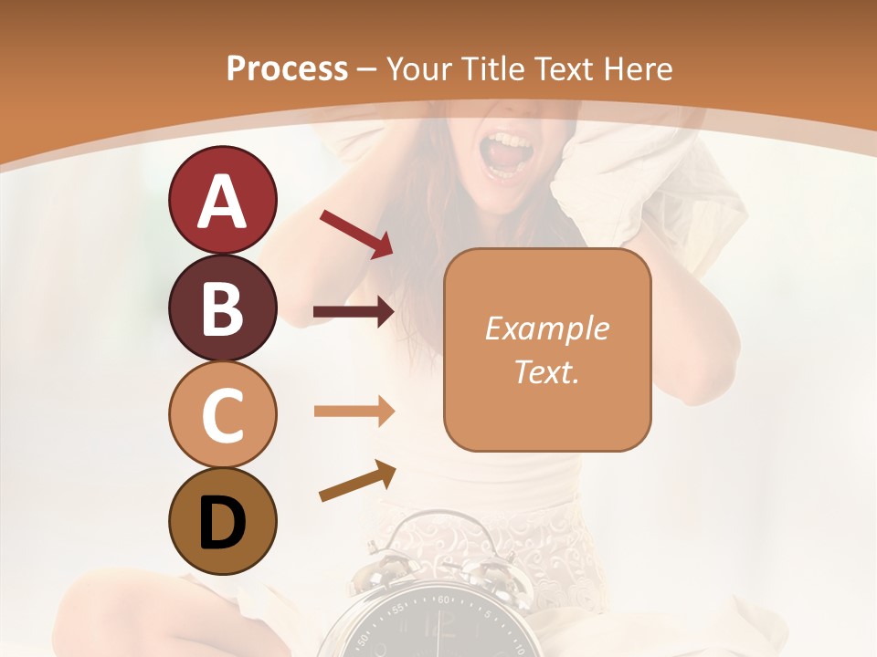 Clock Person Beauty PowerPoint Template