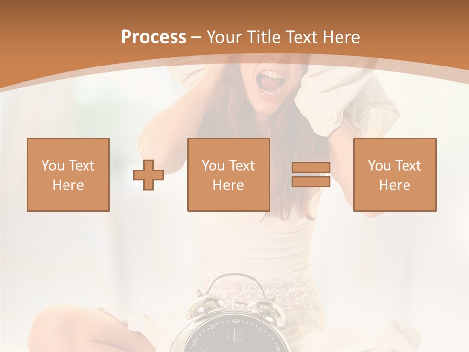 Clock Person Beauty PowerPoint Template