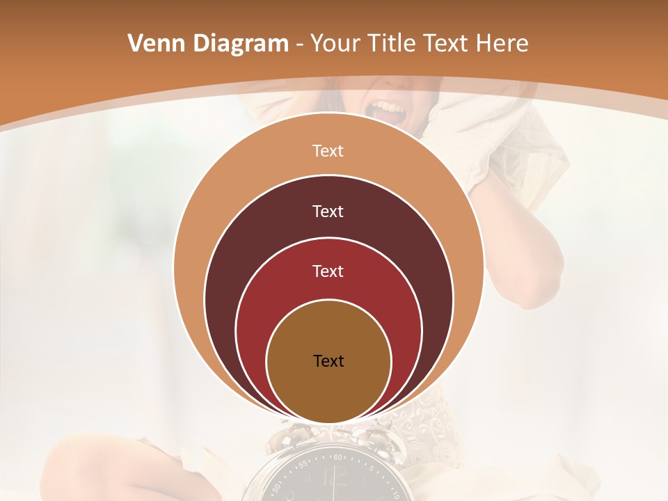 Clock Person Beauty PowerPoint Template