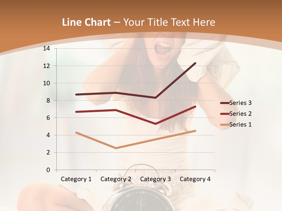 Clock Person Beauty PowerPoint Template