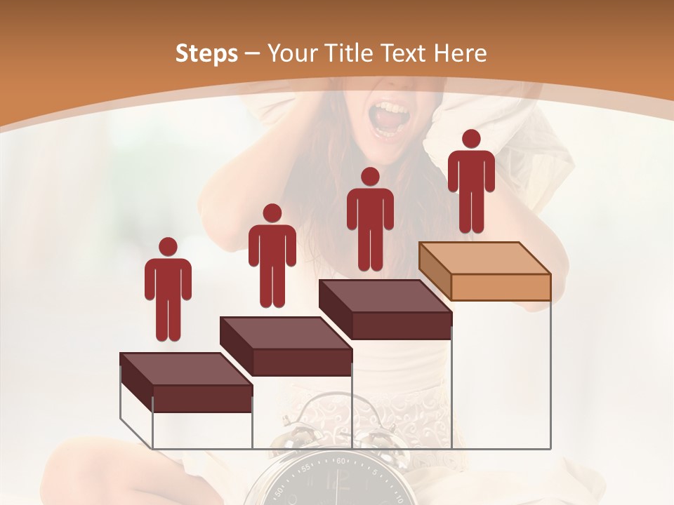 Clock Person Beauty PowerPoint Template