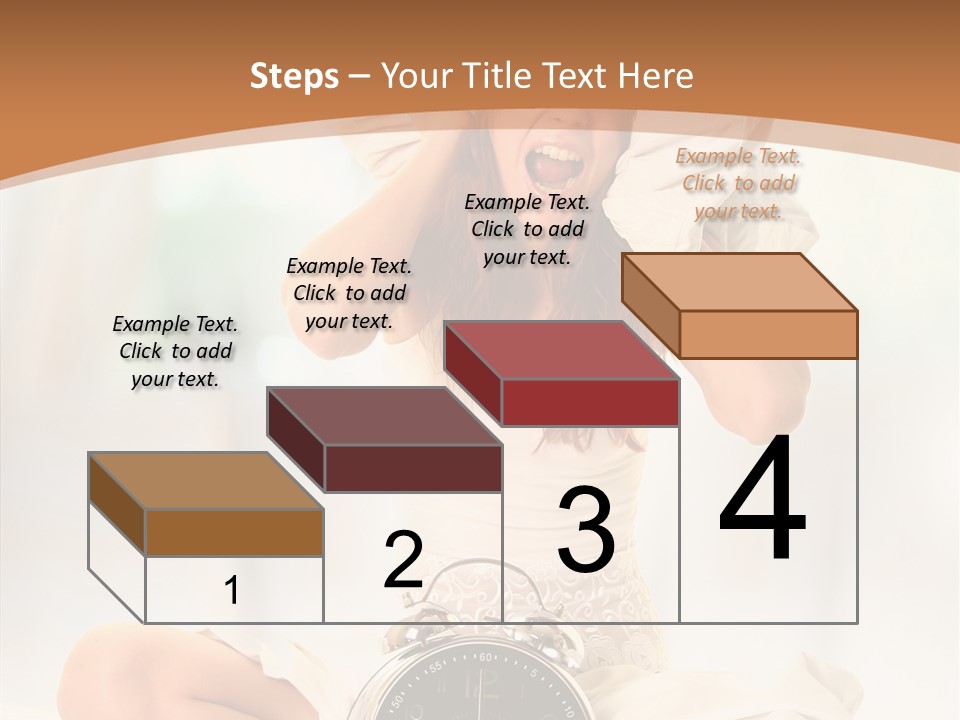 Clock Person Beauty PowerPoint Template