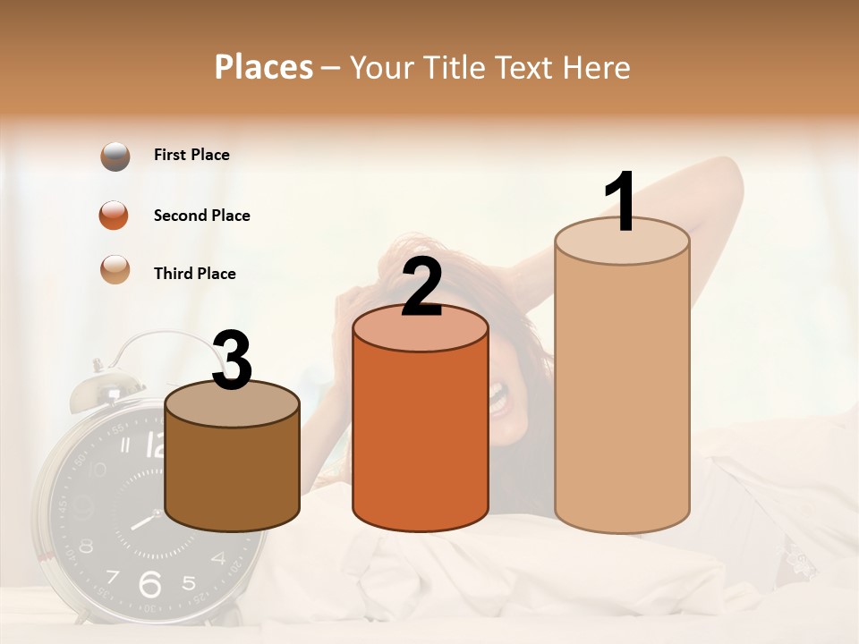 Lying Pillow Waiting PowerPoint Template