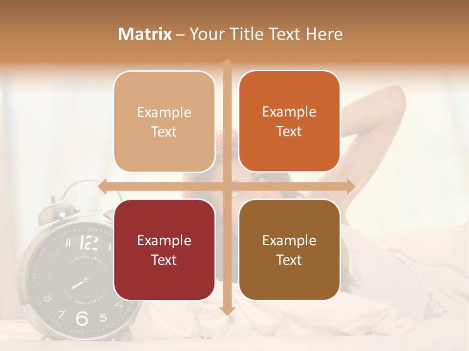 Lying Pillow Waiting PowerPoint Template