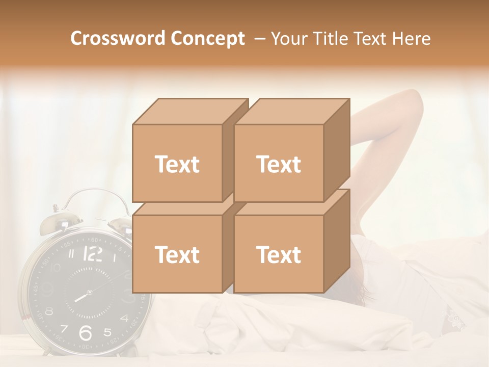 Lying Pillow Waiting PowerPoint Template