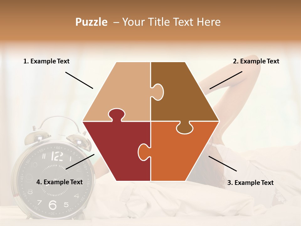 Lying Pillow Waiting PowerPoint Template