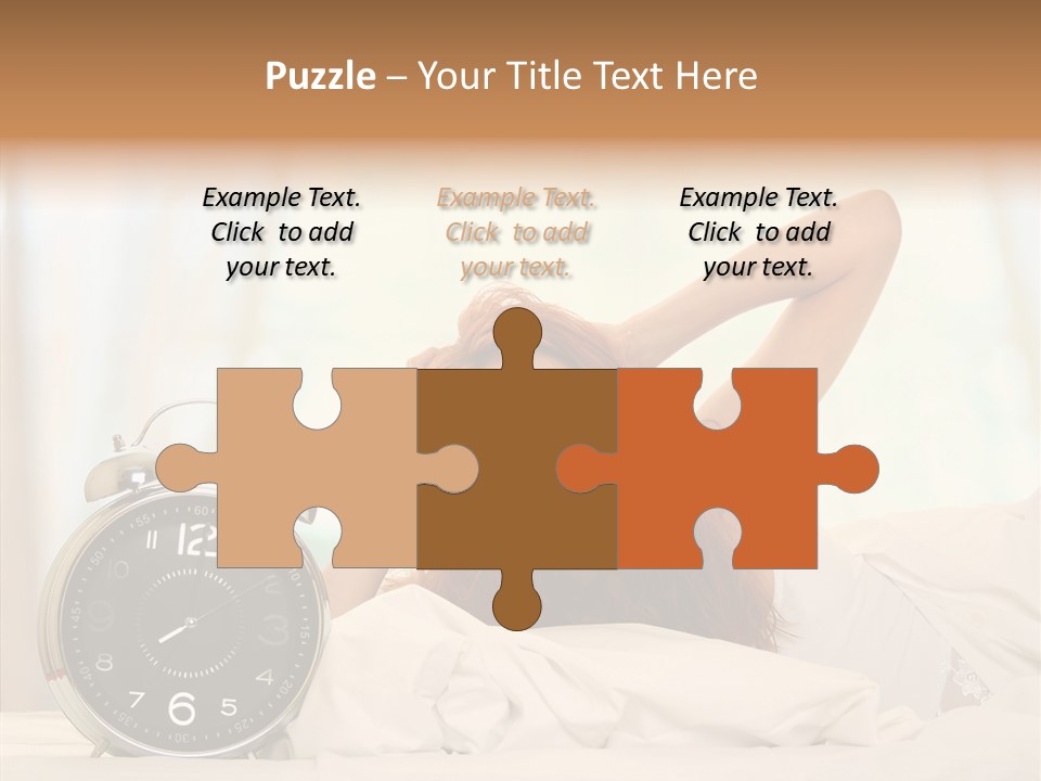 Lying Pillow Waiting PowerPoint Template