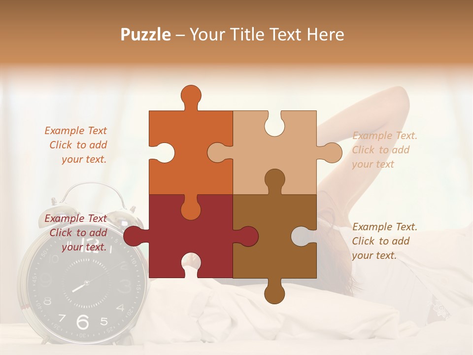 Lying Pillow Waiting PowerPoint Template