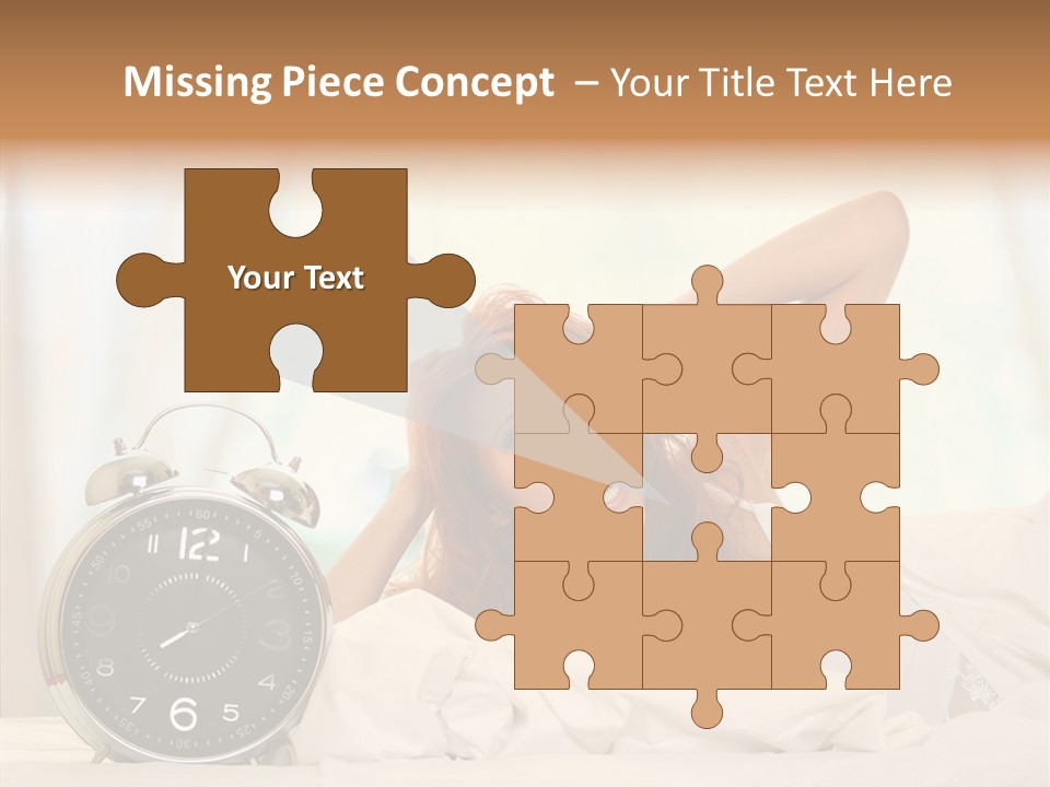 Lying Pillow Waiting PowerPoint Template