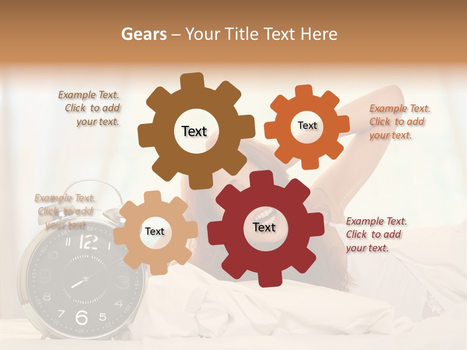 Lying Pillow Waiting PowerPoint Template