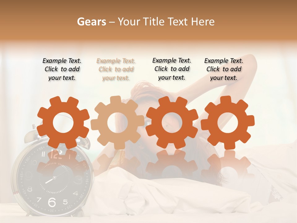 Lying Pillow Waiting PowerPoint Template