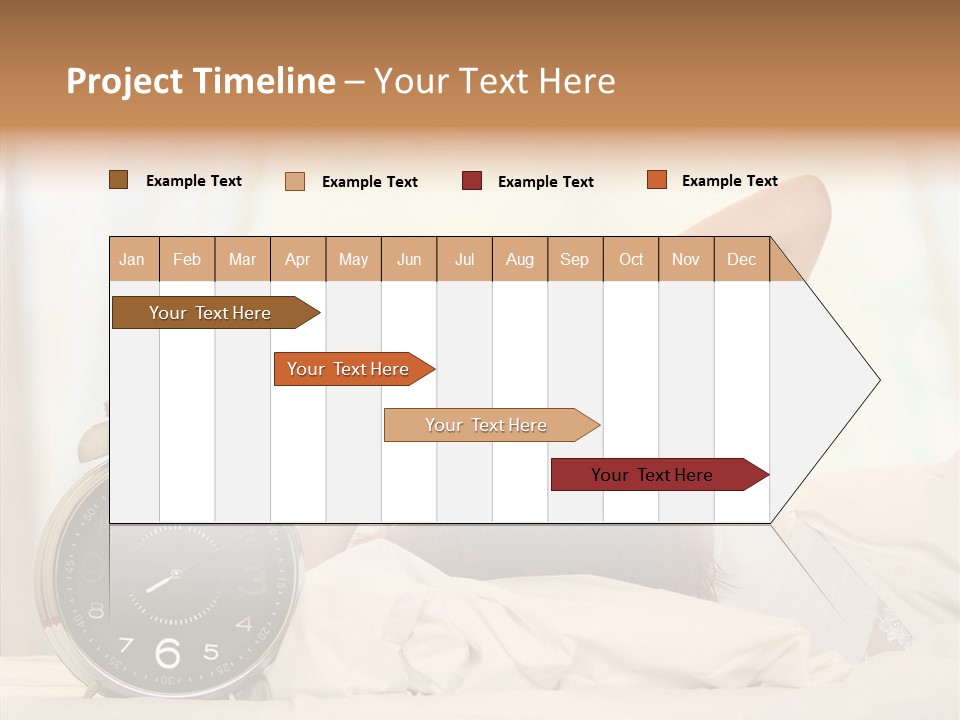 Lying Pillow Waiting PowerPoint Template