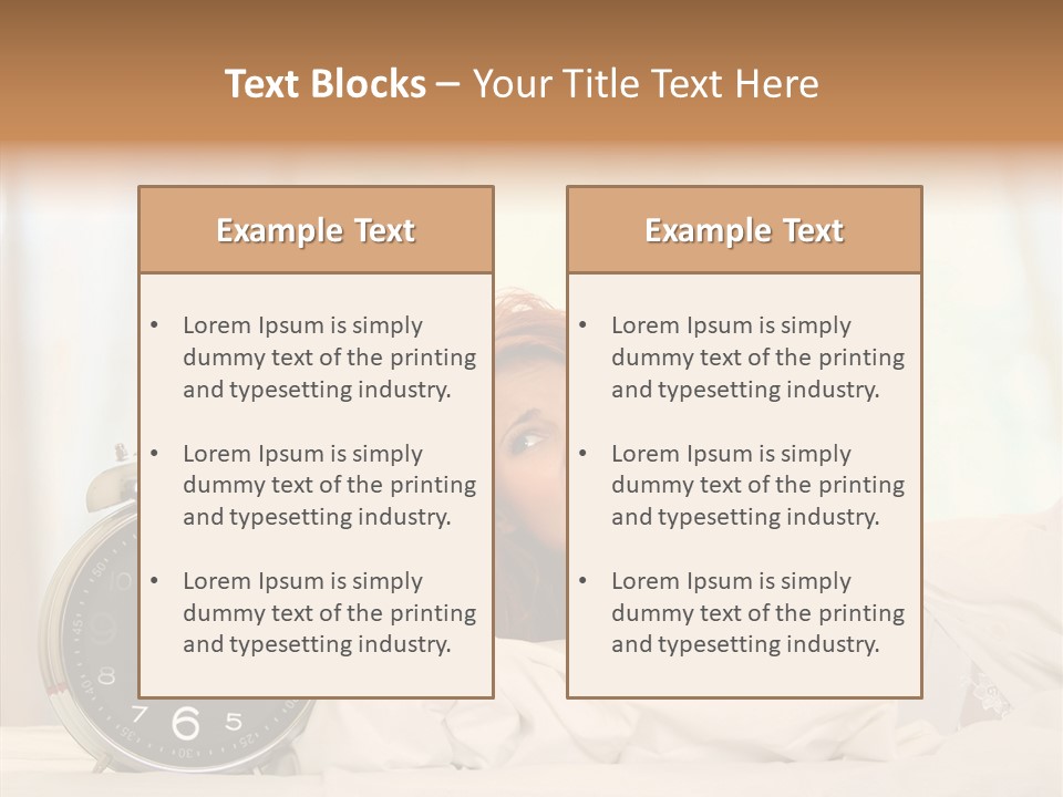 Lying Pillow Waiting PowerPoint Template