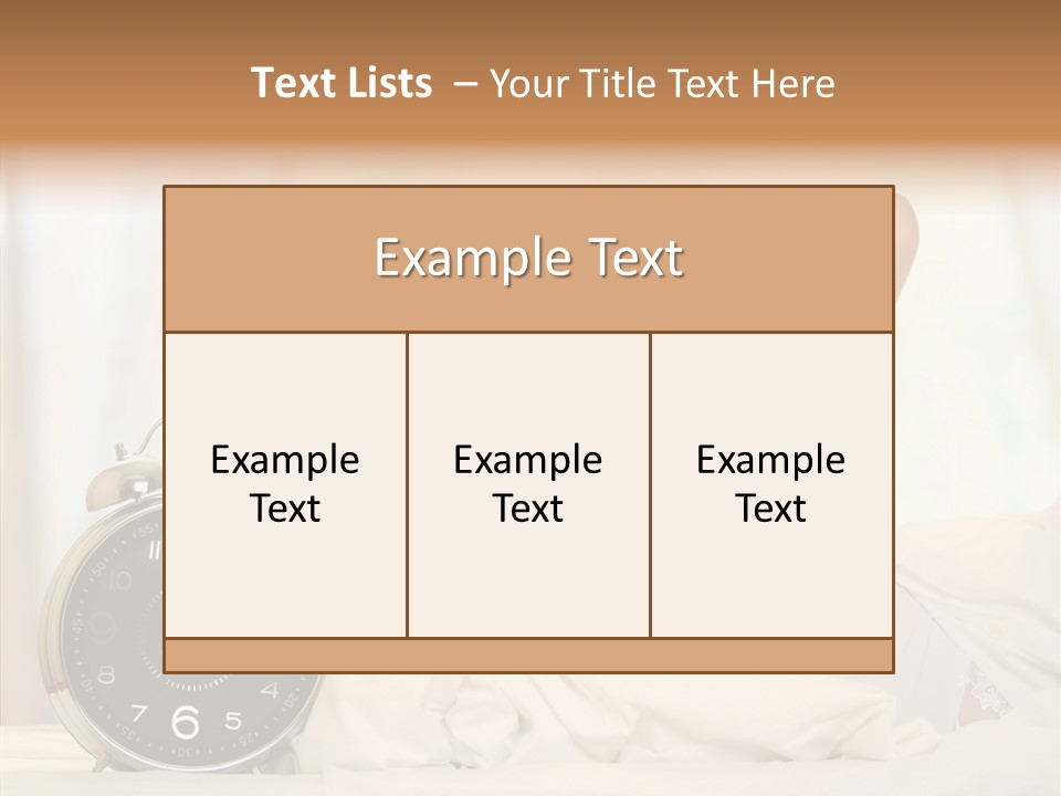 Lying Pillow Waiting PowerPoint Template