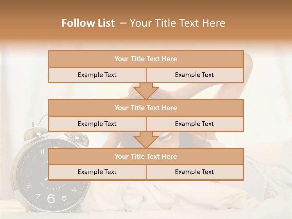 Lying Pillow Waiting PowerPoint Template