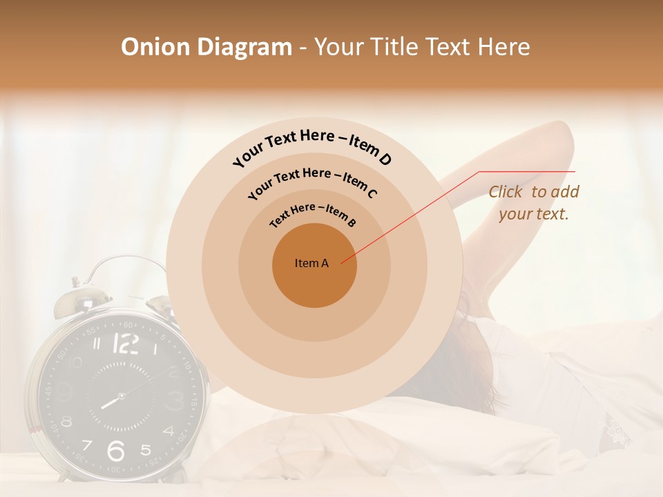 Lying Pillow Waiting PowerPoint Template