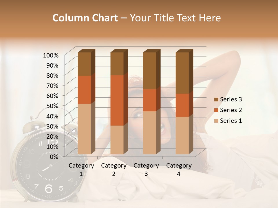 Lying Pillow Waiting PowerPoint Template