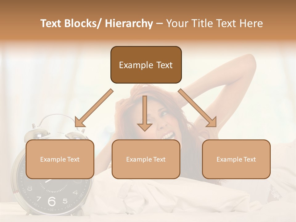 Lying Pillow Waiting PowerPoint Template